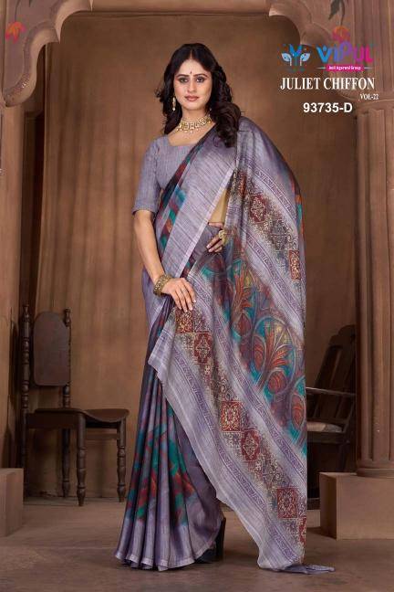 Vipul juite chiffon vol 22 Wholesale Saree suppliers in India